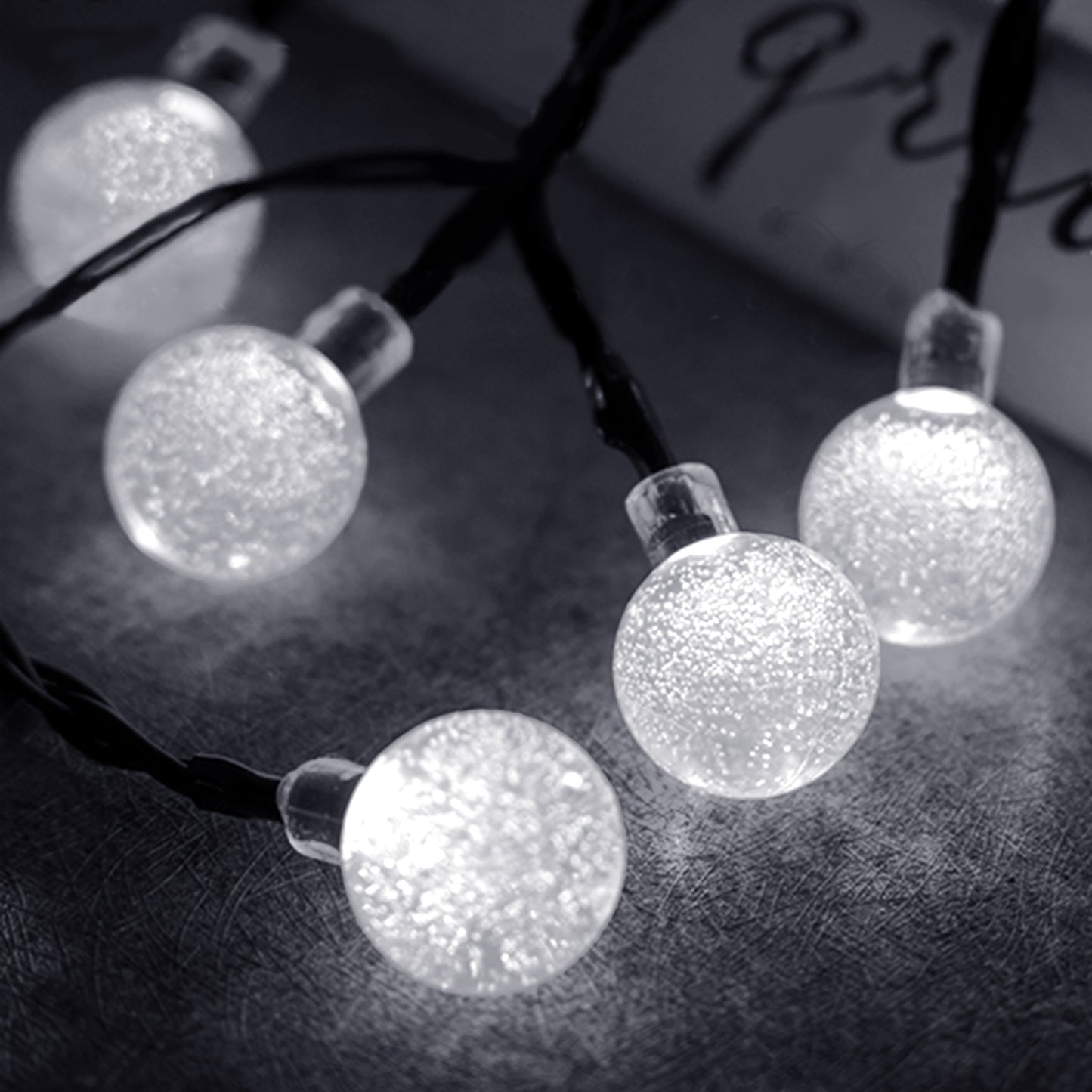 Milano Decor Solar Powered Outdoor Festoon Lights - White - 30 Lights